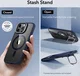 ESR Classic Hybrid Stand MagSafe iPhone 15 Pro Max Hoesje Clear Blauw afbeelding 5