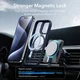 ESR Classic Hybrid Stand MagSafe iPhone 15 Pro Max Hoesje Clear Blauw afbeelding 6