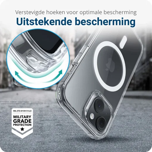 ESR Classic Hybrid Apple iPhone 15 Hoesje MagSafe Transparant afbeelding 2
