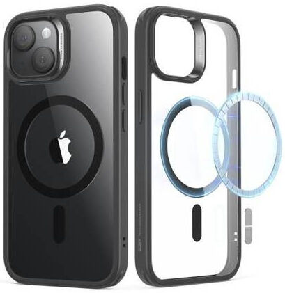 ESR Classic Hybrid Apple iPhone 15 Hoesje MagSafe Transparant Zwart afbeelding 1