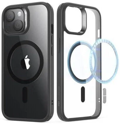 ESR Classic Hybrid Apple iPhone 15 Hoesje MagSafe Transparant Zwart afbeelding 1