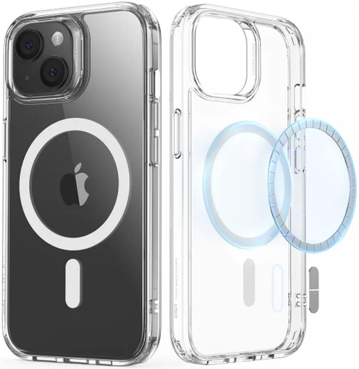 ESR Classic Hybrid Apple iPhone 15 Plus Hoesje MagSafe Transparant afbeelding 1