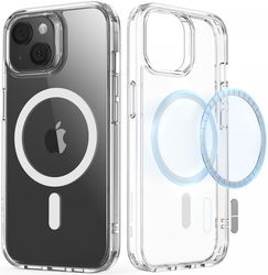ESR Classic Hybrid Apple iPhone 15 Plus Hoesje MagSafe Transparant afbeelding