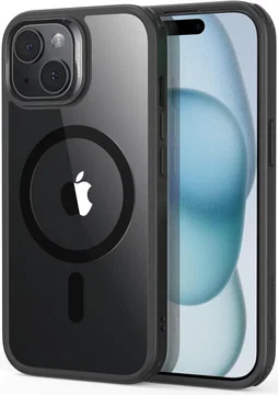ESR Classic Hybrid Apple iPhone 15 Plus Hoesje MagSafe Clear Zwart