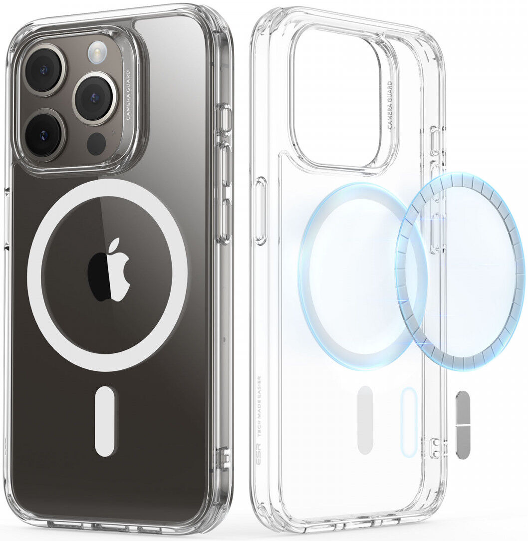 ESR Classic Hybrid iPhone 15 Pro Hoesje MagSafe Transparant afbeelding 2