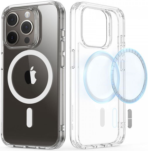 ESR Classic Hybrid iPhone 15 Pro Hoesje MagSafe Transparant afbeelding 2