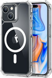 ESR Air Armor HaloLock Apple iPhone 15 Hoesje MagSafe Transparant afbeelding