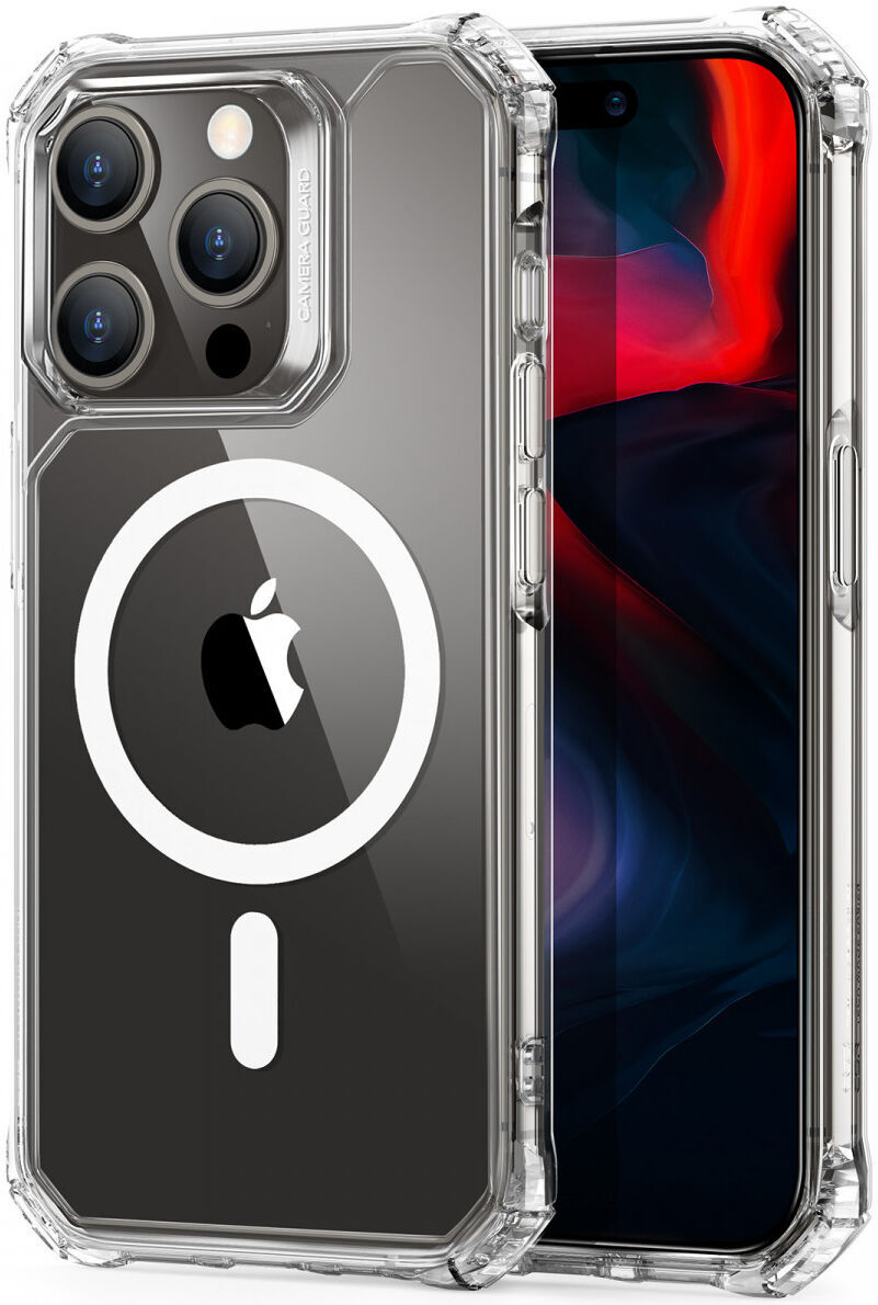ESR Air Armor HaloLock iPhone 15 Pro Max Hoesje MagSafe Transparant afbeelding 1