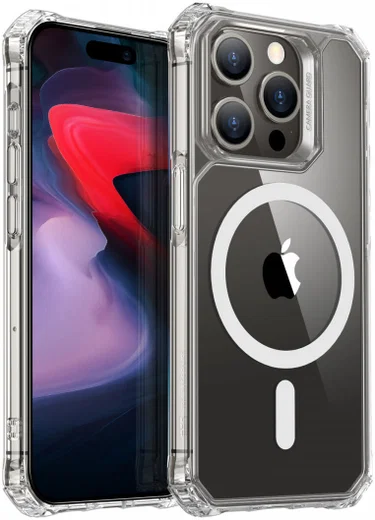 ESR Air Armor HaloLock iPhone 15 Pro Max Hoesje MagSafe Transparant afbeelding 2