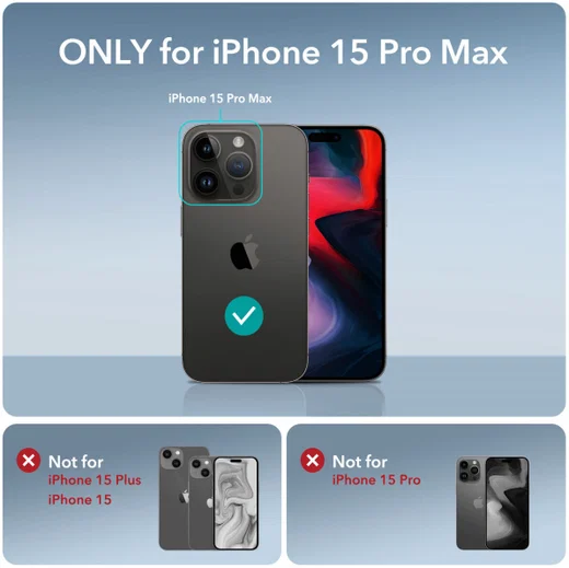 ESR Air Armor HaloLock iPhone 15 Pro Max Hoesje MagSafe Transparant afbeelding 7