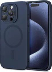 ESR Cloud Soft HaloLock Apple iPhone 15 Pro Hoesje MagSafe Blauw afbeelding