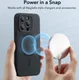 ESR Cloud Soft HaloLock Apple iPhone 15 Pro Max Hoesje MagSafe Zwart afbeelding 2