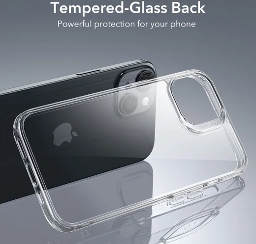 ESR Ice Shield Apple iPhone 15 Hoesje Tempered Glass Case Transparant afbeelding 2