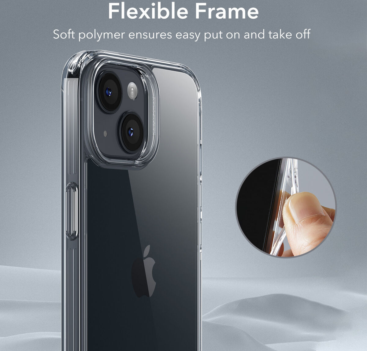 ESR Ice Shield Apple iPhone 15 Hoesje Tempered Glass Case Transparant afbeelding 5