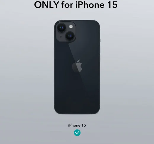 ESR Ice Shield Apple iPhone 15 Hoesje Tempered Glass Case Transparant afbeelding 7
