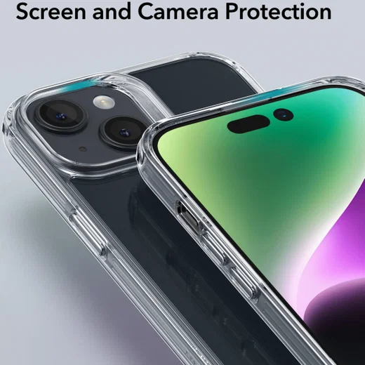 ESR Ice Shield iPhone 15 Plus Hoesje Tempered Glass Case Transparant afbeelding 6