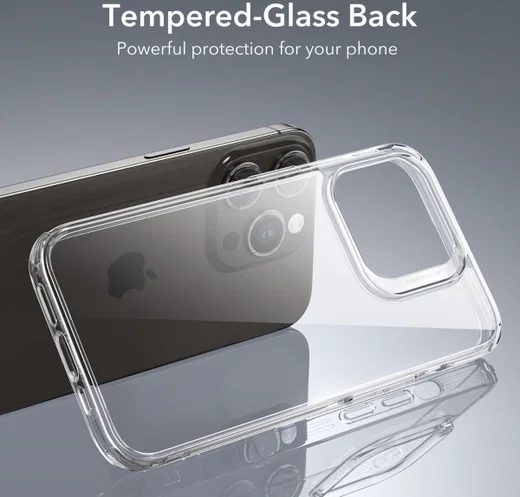 ESR Ice Shield iPhone 15 Pro Max Hoesje Tempered Glass Transparant afbeelding 2