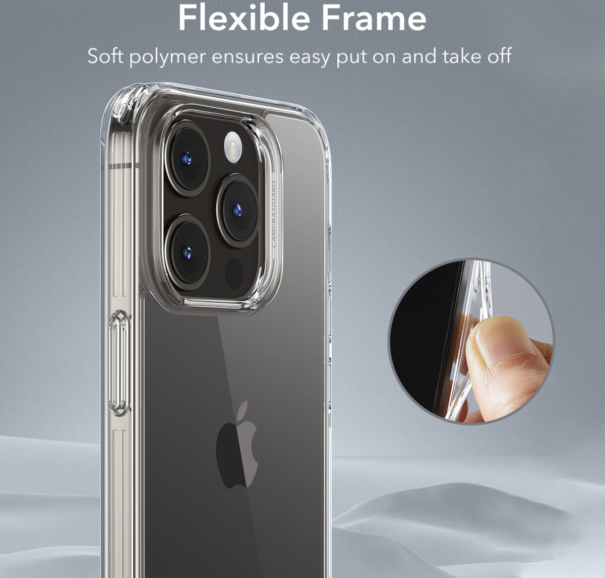 ESR Ice Shield iPhone 15 Pro Max Hoesje Tempered Glass Transparant afbeelding 5