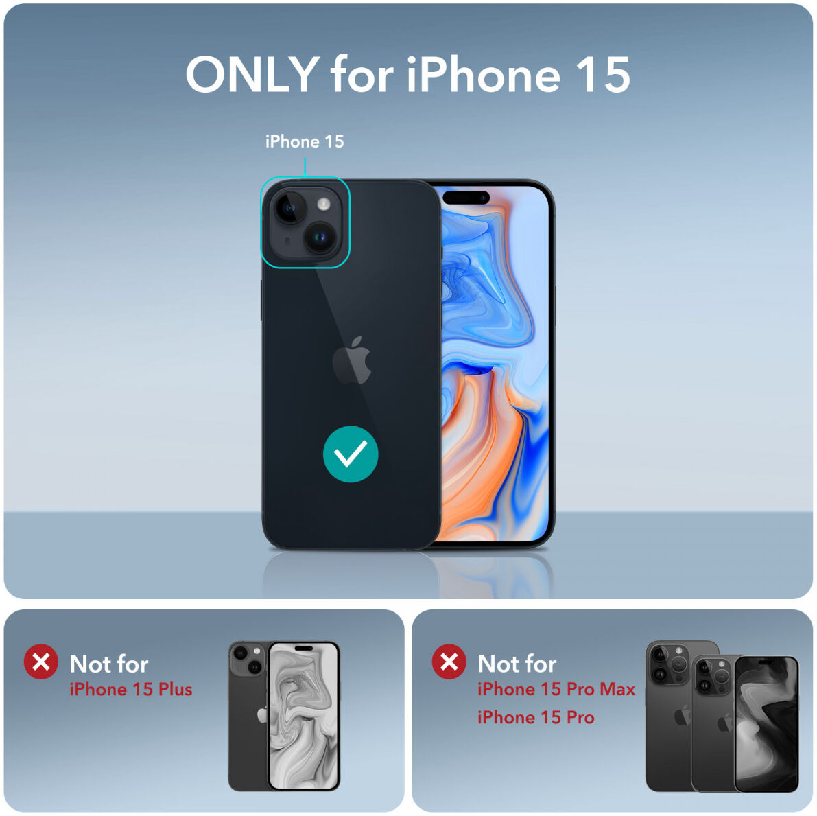 ESR Air Armor Apple iPhone 15 Hoesje Back Cover Transparant afbeelding 8