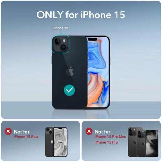 ESR Air Armor Apple iPhone 15 Hoesje Back Cover Zwart afbeelding 8