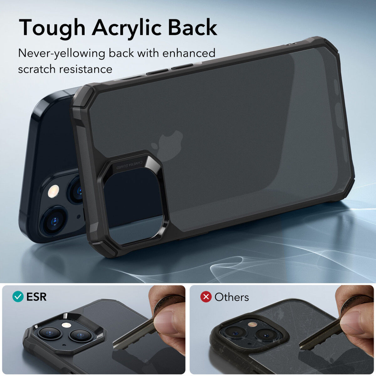 ESR Air Armor Apple iPhone 15 Plus Hoesje Back Cover Zwart afbeelding 4