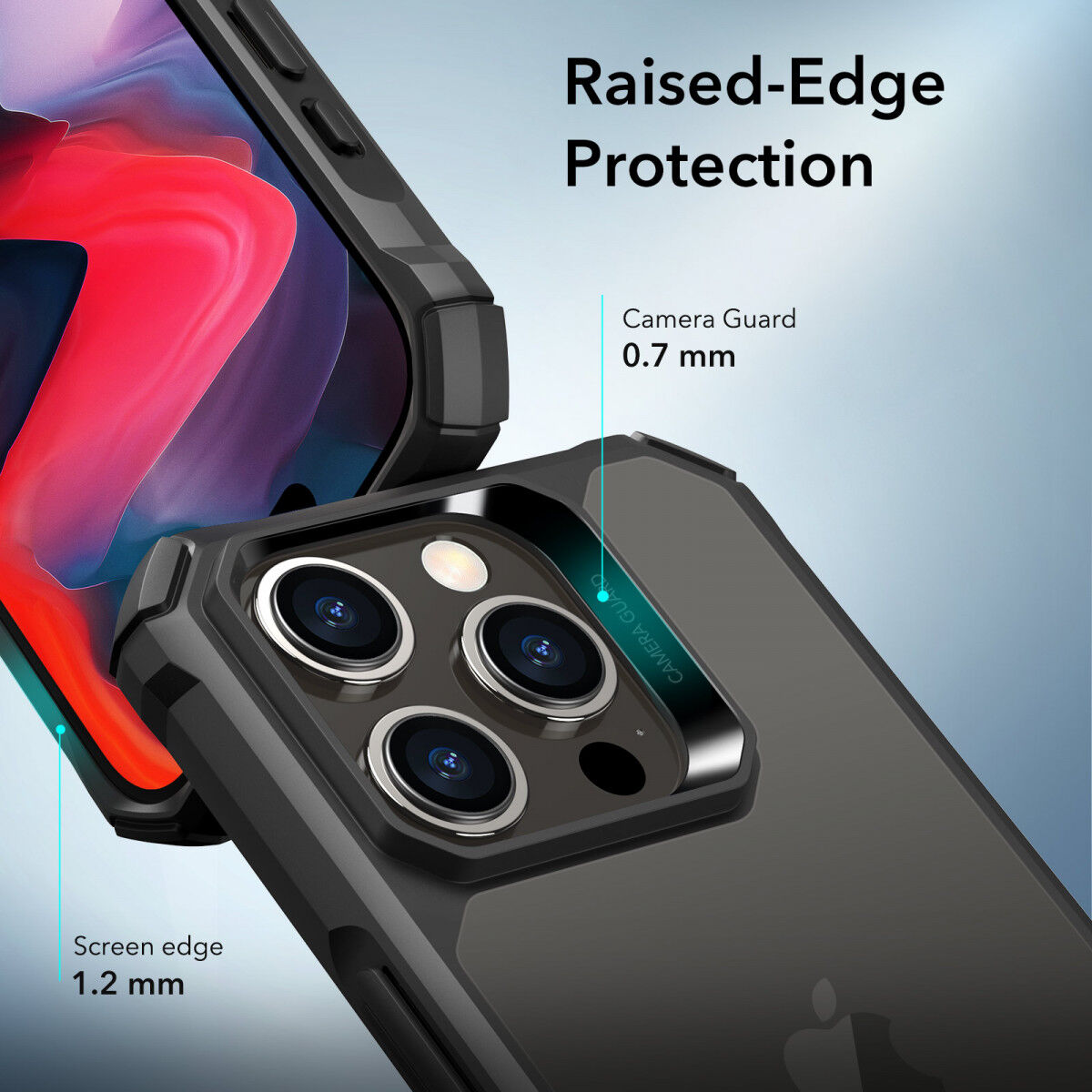 ESR Air Armor Apple iPhone 15 Pro Hoesje Back Cover Zwart afbeelding 6