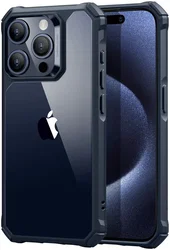 ESR Air Armor Apple iPhone 15 Pro Hoesje Back Cover Transparant Blauw afbeelding