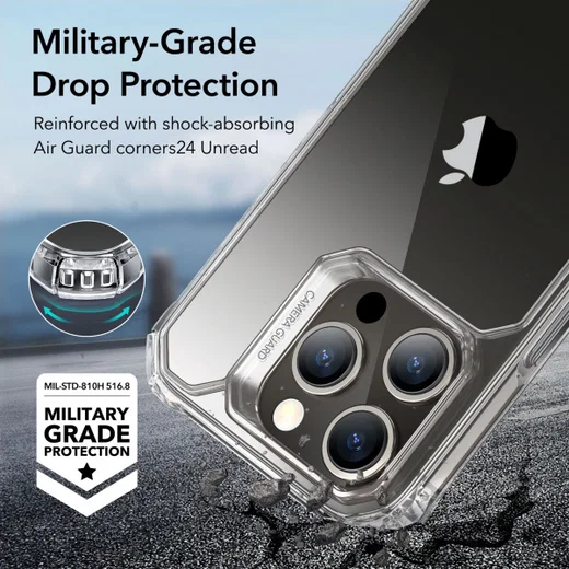 ESR Air Armor Apple iPhone 15 Pro Max Hoesje Back Cover Transparant afbeelding 3