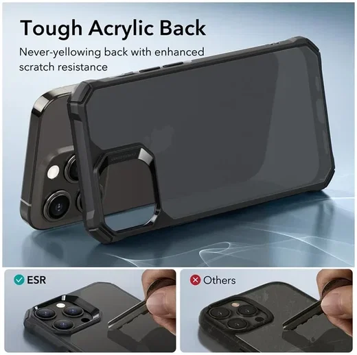 ESR Air Armor Apple iPhone 15 Pro Max Hoesje Back Cover Zwart afbeelding 4