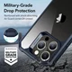ESR Air Armor Apple iPhone 15 Pro Max Hoesje Back Cover Clear Blauw afbeelding 3