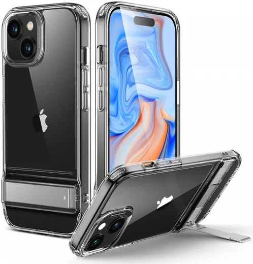 ESR Air Shield Boost Apple iPhone 15 Hoesje Kickstand Transparant afbeelding 1