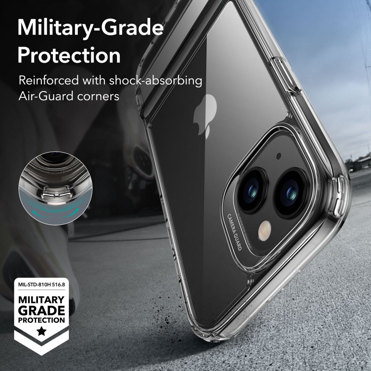 ESR Air Shield Boost Apple iPhone 15 Hoesje Kickstand Transparant afbeelding 2