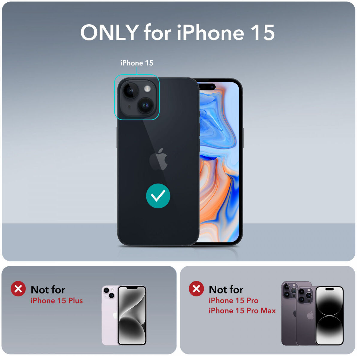 ESR Air Shield Boost Apple iPhone 15 Hoesje Kickstand Transparant afbeelding 9