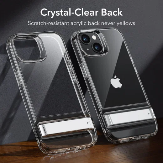ESR Air Shield Boost Apple iPhone 15 Plus Hoesje Kickstand Transparant afbeelding 4
