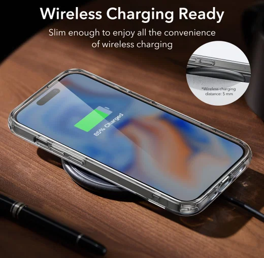 ESR Air Shield Boost Apple iPhone 15 Plus Hoesje Kickstand Transparant afbeelding 7