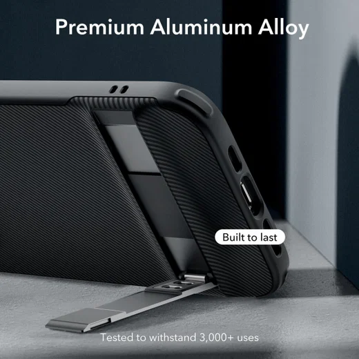 ESR Air Shield Boost Apple iPhone 15 Plus Hoesje Kickstand Zwart afbeelding 4