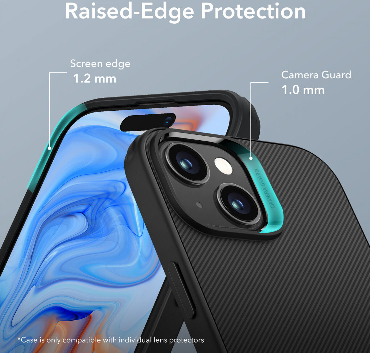 ESR Air Shield Boost Apple iPhone 15 Plus Hoesje Kickstand Zwart afbeelding 5