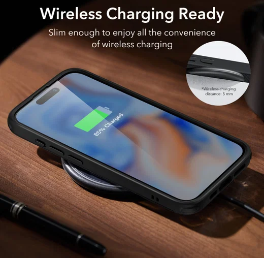 ESR Air Shield Boost Apple iPhone 15 Plus Hoesje Kickstand Zwart afbeelding 7