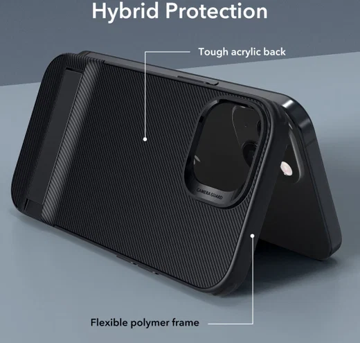 ESR Air Shield Boost Apple iPhone 15 Plus Hoesje Kickstand Zwart afbeelding 8