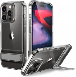 ESR Air Shield Boost Apple iPhone 15 Pro Hoesje Kickstand Transparant afbeelding