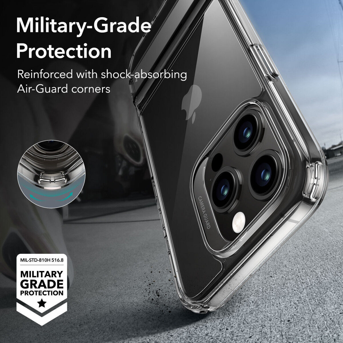 ESR Air Shield Boost iPhone 15 Pro Max Hoesje Kickstand Transparant afbeelding 3