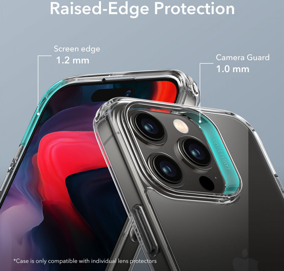 ESR Air Shield Boost iPhone 15 Pro Max Hoesje Kickstand Transparant afbeelding 6