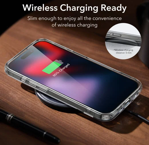ESR Air Shield Boost iPhone 15 Pro Max Hoesje Kickstand Transparant afbeelding 7
