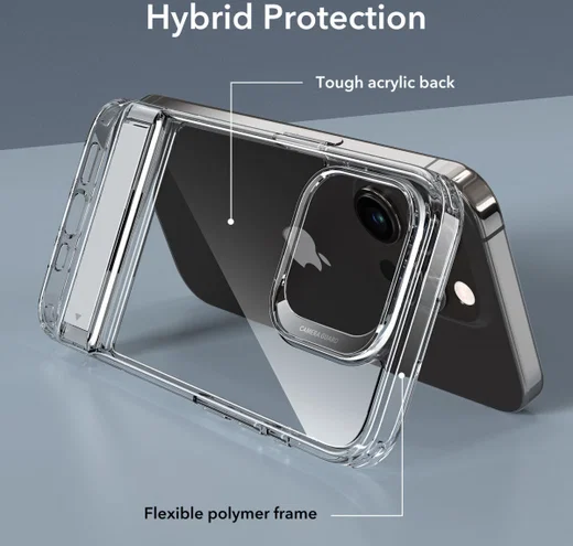 ESR Air Shield Boost iPhone 15 Pro Max Hoesje Kickstand Transparant afbeelding 8