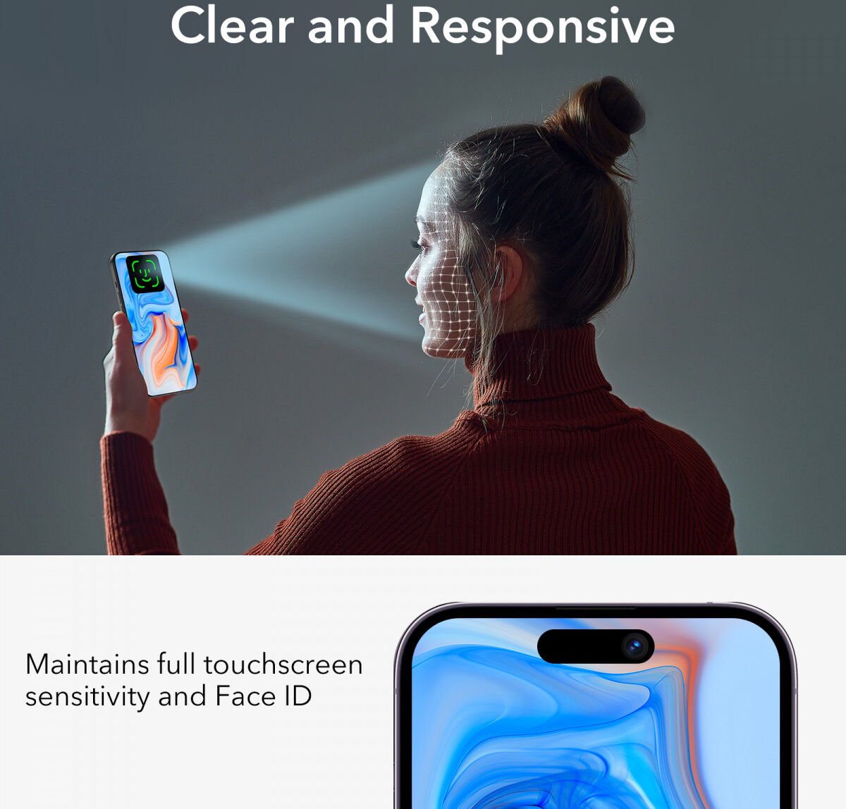 ESR Apple iPhone 15 Plus Privacy Screen Protector Tempered Glass afbeelding 5