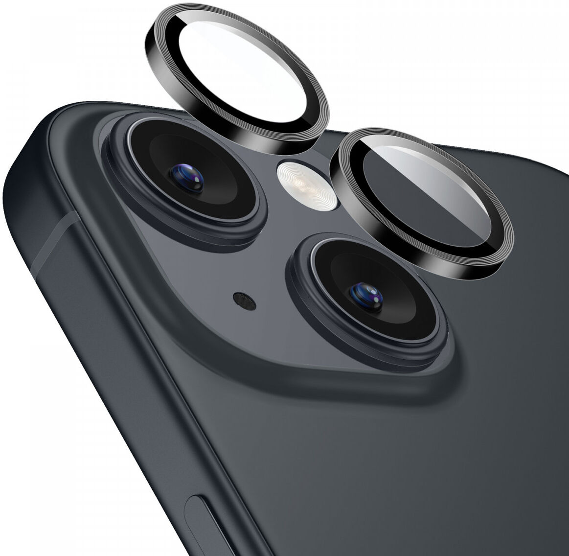 ESR Apple iPhone 15 / 15 Plus Camera Lens Protector Glas Zwart afbeelding 2