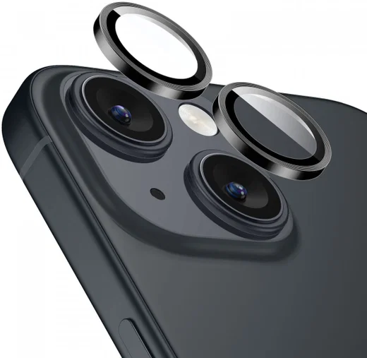 ESR Apple iPhone 15 / 15 Plus Camera Lens Protector Glas Zwart afbeelding 2