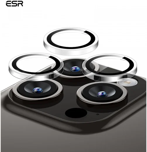 ESR Apple iPhone 15 Pro / 15 Pro Max Camera Lens Protector Transparant afbeelding 6