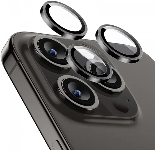ESR Armorite Apple iPhone 15 Pro / 15 Pro Max Camera Lens Protector Zwart afbeelding 1
