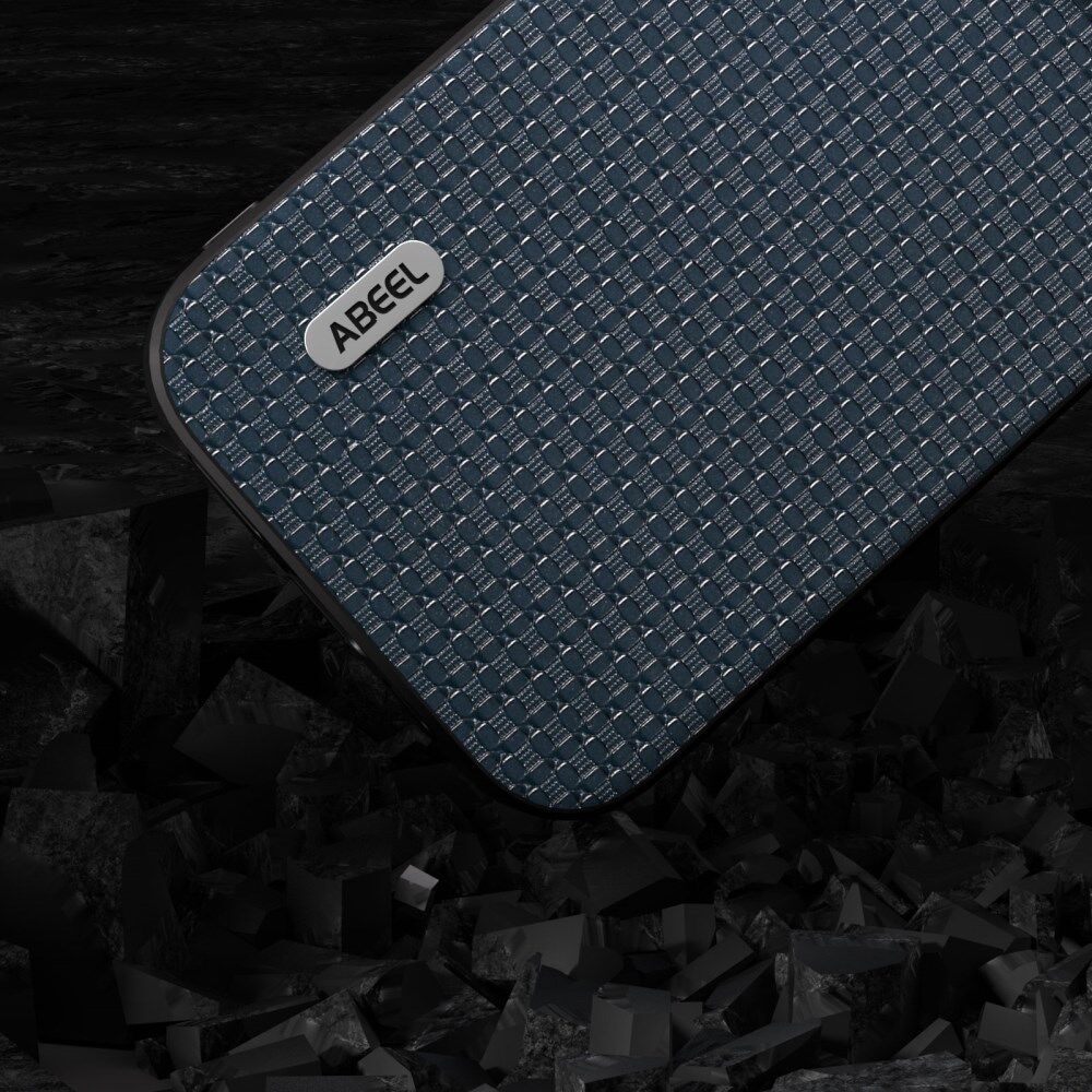 ABEEL Luxe Apple iPhone 13 Pro Hoesje Back Cover Leer Blauw afbeelding 5